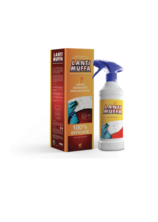 Lanti Muffa - SOLUZIONE SPRAY IGIENIZZANTE RISANANTE ANTIMUFFA MURALE  EFFETTO SBIANCANTE