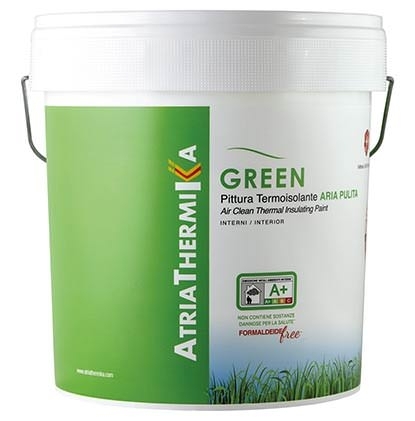 ATRIATHERMIKA GREEN PER INTERNI - PITTURA TERMOISOLANTE ARIA PULITA CLASSE  A+ FORMALDEIDE FREE