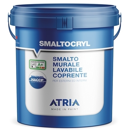 SMALTOCRYL LUCIDO - SMALTO MURALE ACRILICO ANTIMUFFA PER INTERNO ED ESTERNO  CLASSE A+ | Colorificio ATRIA - Pitture e vernici per la casa e l'industria